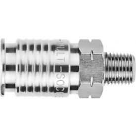 1/4" Multisocket Stainless Steel x 1/4" Male NPTF