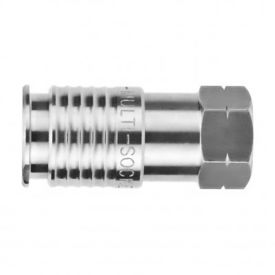 1/4" Multisocket Stainless Steel x 1/4" Female NPTF