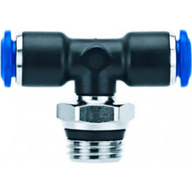 Swivel Male Branch Tee Metal Release Collet 8mm Tube x 1/8"