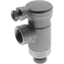 Needle Valve 6mm Tube x 1/4" Metal Release Collet Flow In Screw Adjustment
