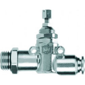Flow Control 12mm Tube x 3/8" Metal Release Collet Flow In Knob Adjustment