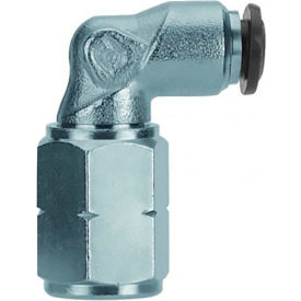 Female Bulkhead Connector Metal Release Collet 1/4" Tube x 1/4" NPTF