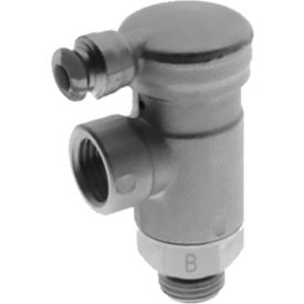 Needle Valve 6mm Tube x M5 Metal Release Collet Flow In Screw Adjustment
