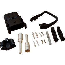 Battery Connector DIN A320 A32404-10C9 Male Connector w/ 4/0 Pin Contacts, 4 Aux & Handle