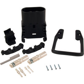 Battery Connector DIN A320 A32401-10C9 Male Connector w/ 1/0 Pin Contacts, 4 Aux & Handle