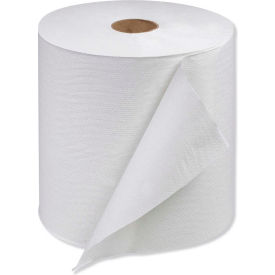Hardwound Roll Towel, 7.88" x 1000 ft, White, 6 Rolls/Case