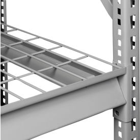Extra Shelf Level For Bulk Storage Rack, Wire Deck, 50"W x 24-1/4"D x 3-5/8"H, Medium Gray