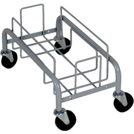 Waste Watcher Metal Single Dolly, Gray