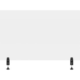 Acrylic Sneeze Guard Desk Divider - 48" x 30" - Clear