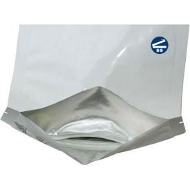 Child Resistant Stand Up Bags, 3-1/2"W x 6"L x 2" Gusset, 5 Mil, White, 250/Pack
