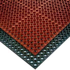 T25 Challenger Anti Fatigue Drainage Mat 3/4" Thick 3' x 5' Red