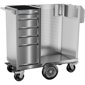 All Stainless Steel Industrial Mobile Sanitization Cart 41"W x 20"D x 43"H
