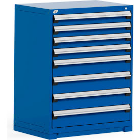 Heavy Duty Modular Drawer Cabinet 8 Drawer Counter Height 36"W - Avalanche Blue