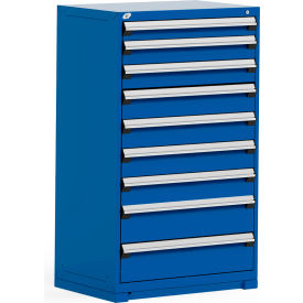 Heavy Duty Modular Drawer Cabinet 9 Drawer Full Height 36"W - Avalanche Blue