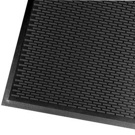 T29 Ridge Scraper Entrance Mat 1/4" Thick 3' x 5' Black