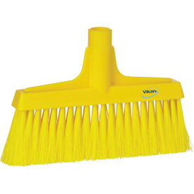 10" Upright Broom- Soft/Stiff, Yellow