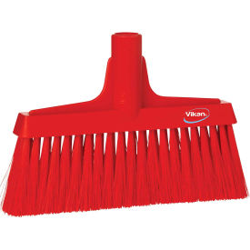 10" Upright Broom- Soft/Stiff, Red