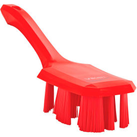 UST Short Handle Scrubbing Brush- Stiff, Red