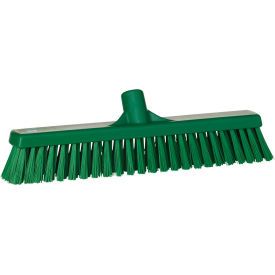 16" Combo Push Broom- Soft/Stiff, Green