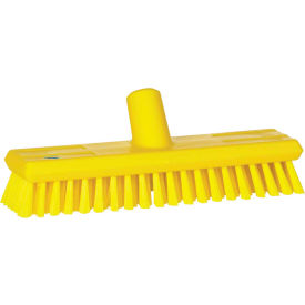 11" Waterfed Deck Scrub- Soft, Yellow
