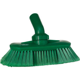 Waterfed Washing Brush with Angle Adjustment - Soft/Split, Green
