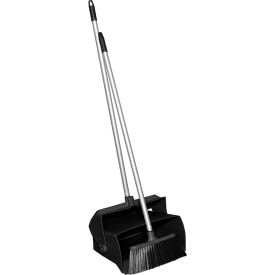 62509 Lobby Dustpan w/Broom, Black