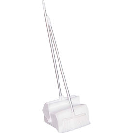 Lobby Dustpan w/Broom, White