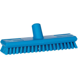 11" Waterfed Deck Scrub- Extra Stiff, Blue