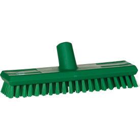 11" Waterfed Deck Scrub- Extra Stiff, Green