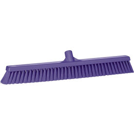 24" Small Particle Push Broom- Soft, Purple