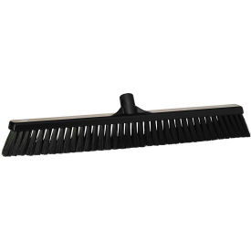 24" Small Particle Push Broom - Soft, Black