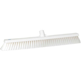 24" Small Particle Push Broom- Soft, White