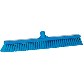 24" Small Particle Push Broom- Soft, Blue