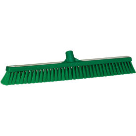 24" Small Particle Push Broom- Soft, Green