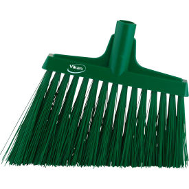 12" Angle Broom- Extra Stiff, Green