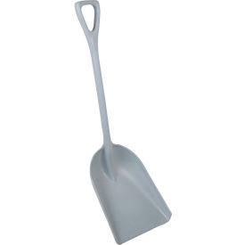 One-Piece Metal Detectable Shovel with 14" Blade, Gray
