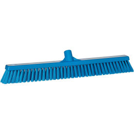 24" Combo Push Broom- Soft/Stiff, Blue