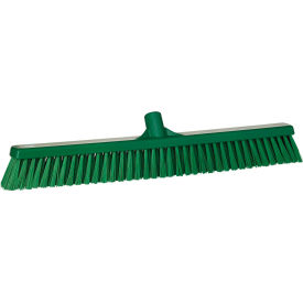24" Combo Push Broom- Soft/Stiff, Green