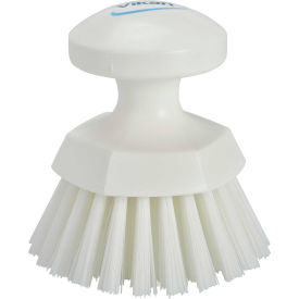 Round Hand Brush- Stiff, White