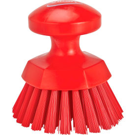 Round Hand Brush- Stiff, Red