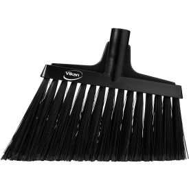 Split Bristle Angle Head Broom, Black