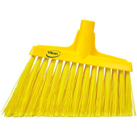Split Bristle Angle Head Broom, Yellow