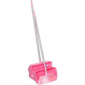 Lobby Dustpan w/Broom, Pink