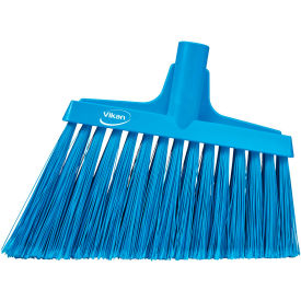 Split Bristle Angle Head Broom, Blue