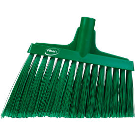 Split Bristle Angle Head Broom, Green