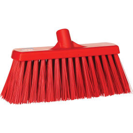 13" Push Broom- Extra Stiff, Red