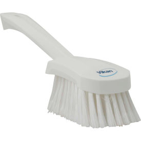 Short Handle Washing Brush- Soft/Split, White