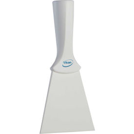 Nylon Scraper with Threaded Handle, White