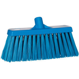 13" Push Broom- Extra Stiff, Blue
