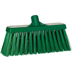13" Push Broom- Extra Stiff, Green